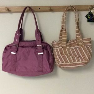 American Eagle Fabric Bag and Pink Bag